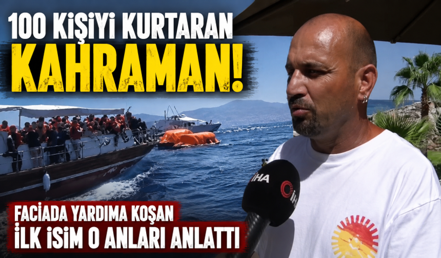 Girne'deki gemi faciasında 100 kişiyi teknesiyle kurtaran kahraman olayı anlattı