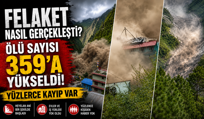Nepal'deki sel felaketinde can kaybı 359'a ulaştı