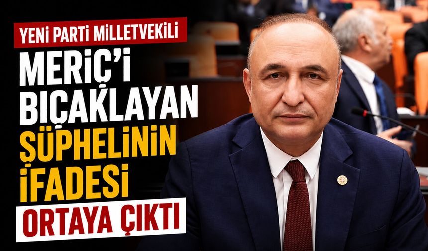 Yeni Parti Milletvekili Meriç'i bıçaklayan şüphelinin ifadesi ortaya çıktı