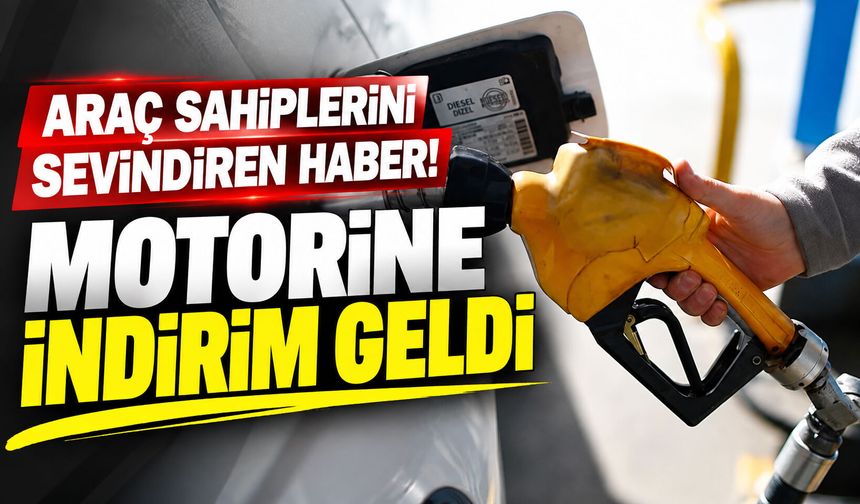 Araç sahiplerini sevindiren haber! Motorine indirim geldi
