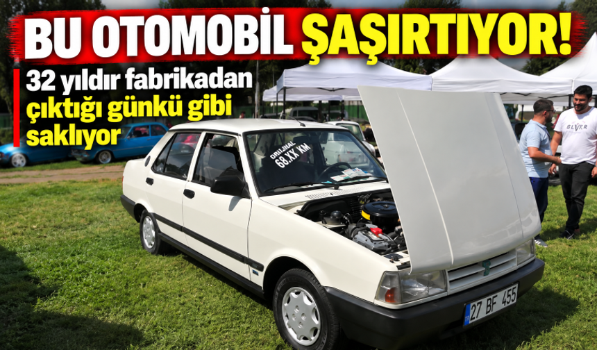 Bu otomobil şaşırtıyor! 32 yıldır fabrikadan çıktığı günkü gibi saklıyor