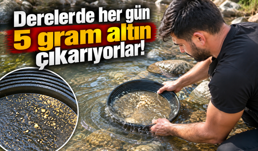 Derelerde her gün 5 gram altın çıkarıyorlar! Türkiye'de altın çok arayan yok...