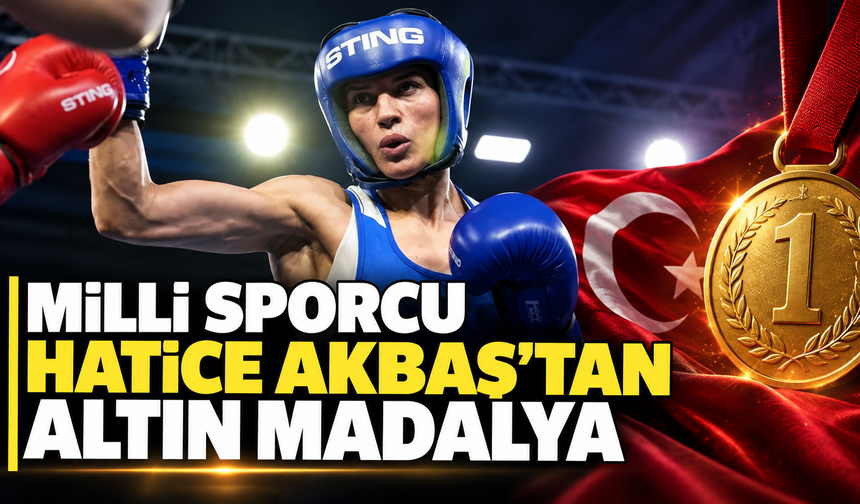 Milli sporcu Hatice Akbaş'tan altın madalya