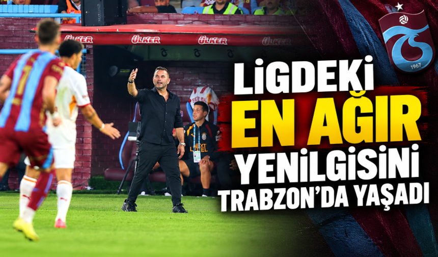 Galatasaray, Okan Buruk dönemindeki en ağır yenilgisini Trabzonspor'a karşı aldı