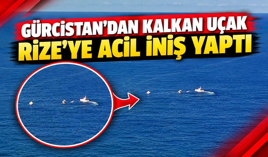 Gürcistan’dan kalkan uçak, Rize’ye acil iniş yaptı