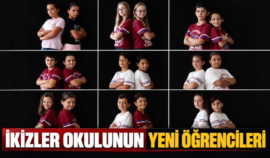 İzmir'deki "ikizler okulu"na 9 ikiz daha katıldı