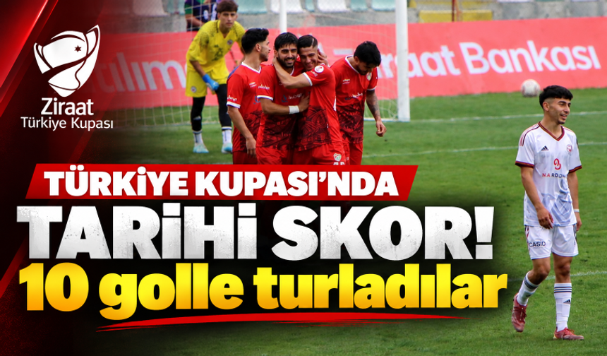 Ziraat Türkiye Kupası'nda tarihi skor! 10 golle turladılar
