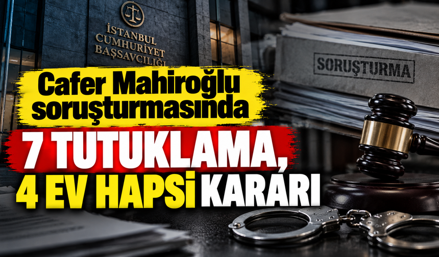 Cafer Mahiroğlu soruşturmasında 7 tutuklama, 4 ev hapsi kararı