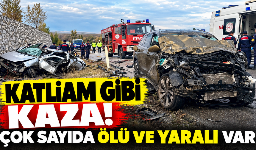 Katliam gibi kaza! Çok sayıda ölü ve yaralı var