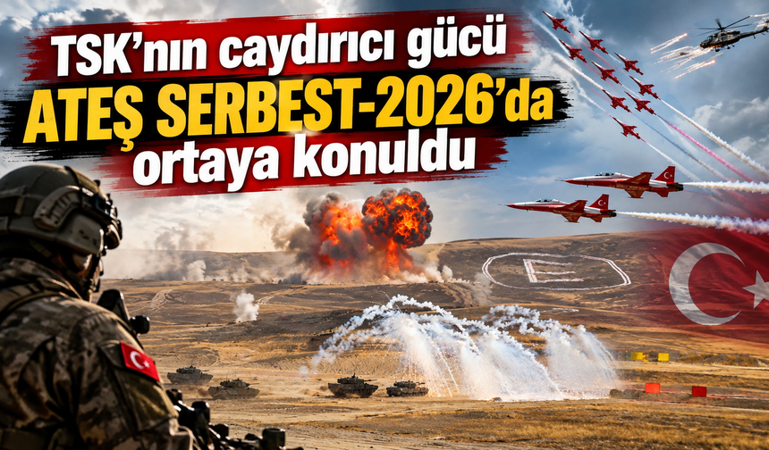 TSK'nın caydırıcı gücü Ateş Serbest-2026'da ortaya konuldu