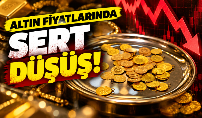 Altın fiyatlarında sert düşüş! Gram altın güne kayıpla başladı
