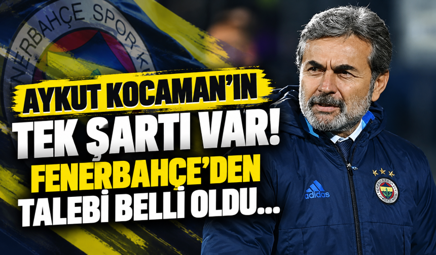 Aykut Kocaman’ın tek şartı var! Fenerbahçe’den talebi belli oldu...