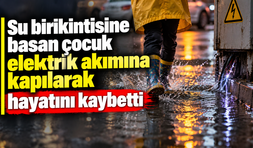 Su birikintisine basan çocuk elektrik akımına kapılarak hayatını kaybetti