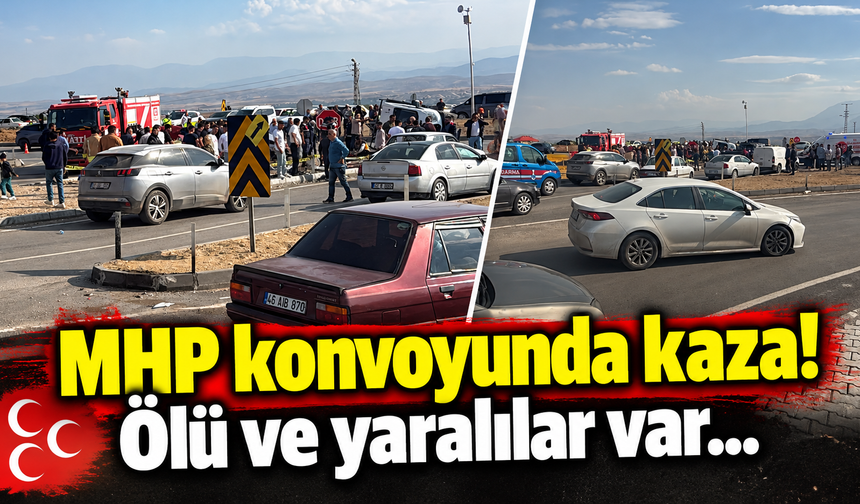 MHP konvoyunda kaza! Ölü ve yaralılar var...