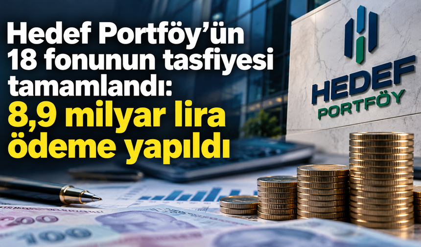 Hedef Portföy’ün 18 fonunun tasfiyesi tamamlandı: 8,9 milyar lira ödeme yapıldı