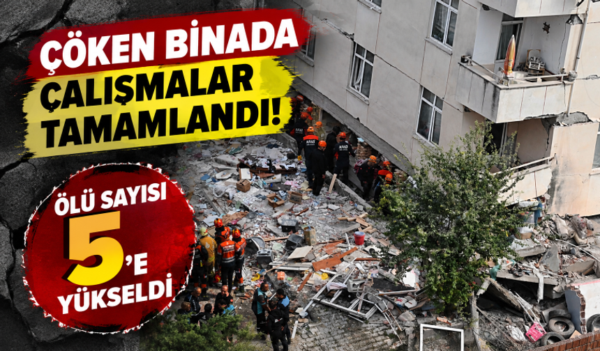 İstanbul Maltepe'de 7 katlı binanın 3 katı çöktü! Ölü sayısı 5'e yükseldi