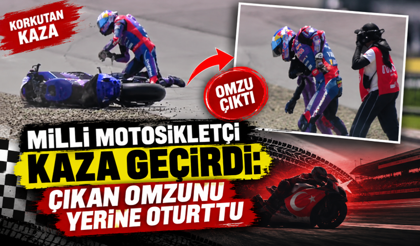 Toprak Razgatlıoğlu çıkan omzunu kendi yerine taktı