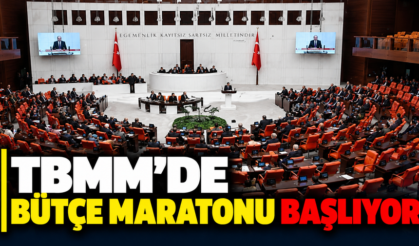 TBMM'de bütçe maratonu başlıyor