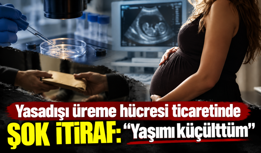 Yasadışı üreme hücresi ticaretinde şok itiraf: Yaşımı küçülttüm