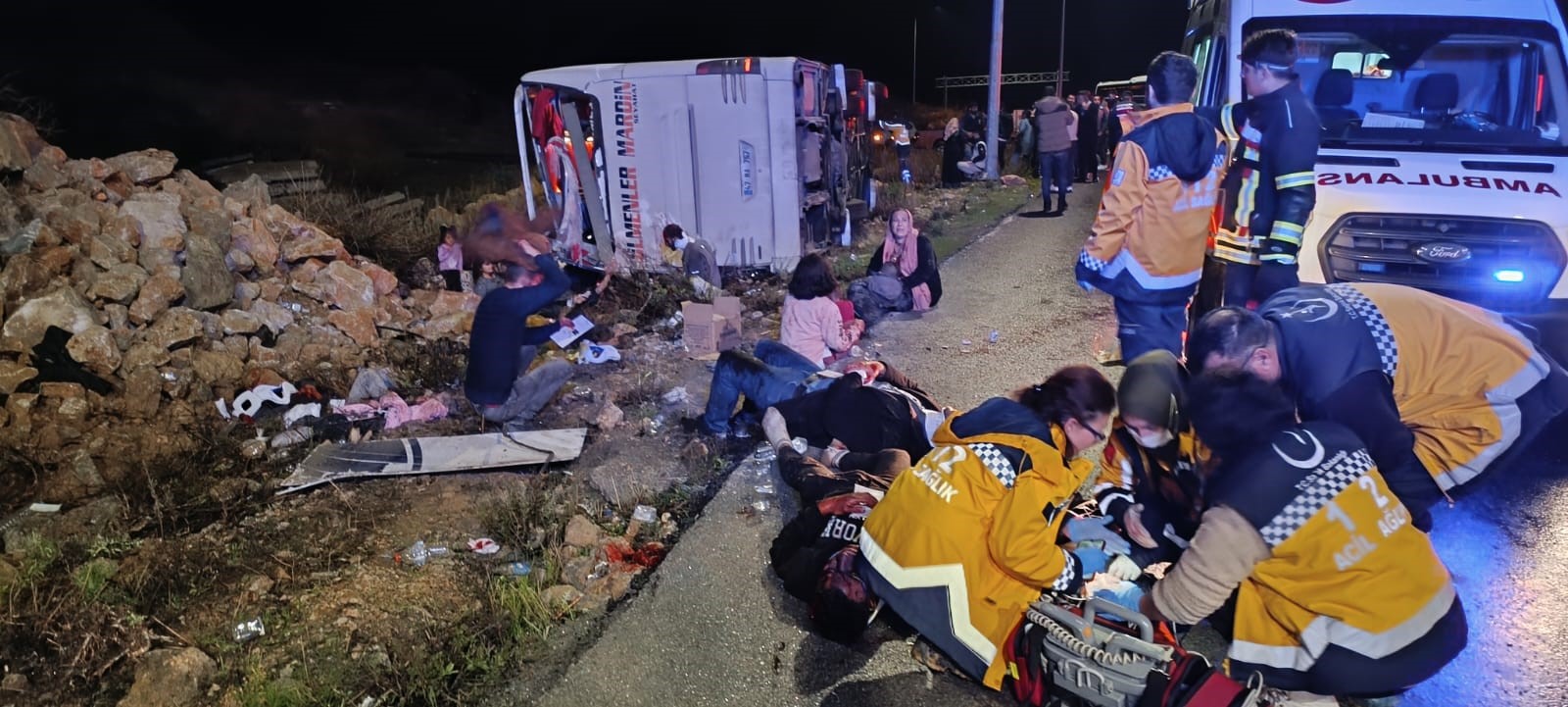 Mersin'de Otobüs Kazası 9 Ölü, 30 Yaralı