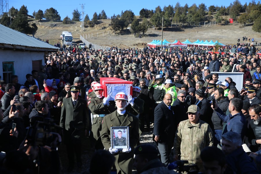 Piyade Sözleşmeli Er. Emrullah Gülmez Cenaze Töreni