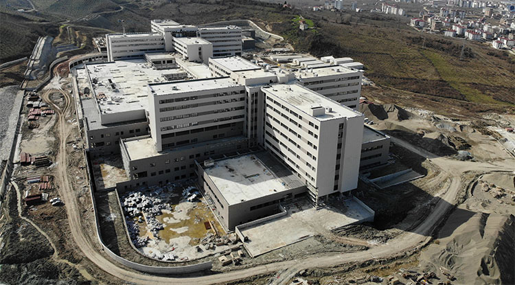 Ordu Şehir Hastanesinin Inşaatı Yüzde 93'E Ulaştı