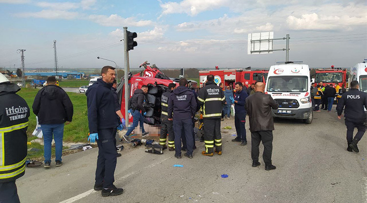 Tekirdağ’da Feci Trafik Kazası 5 Kişi Hayatını Kaybetti 2