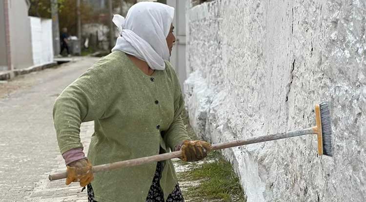 Menteşe Ilçesi Ortaköy Mahallesinde Köyümü Seviyorum Sokağımı Boyuyorum Etkinliği