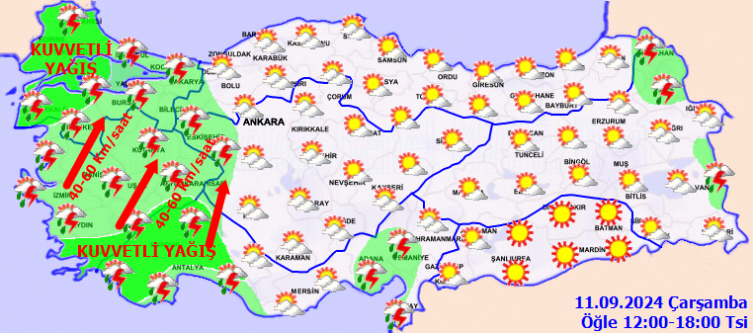 Meteoroloji'den 7Ileuyarı