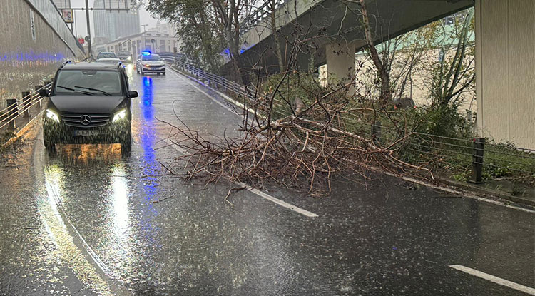 İstanbul'da Sağanak Ve Rüzgar Hayatı Olumsuz Etkiledi 2