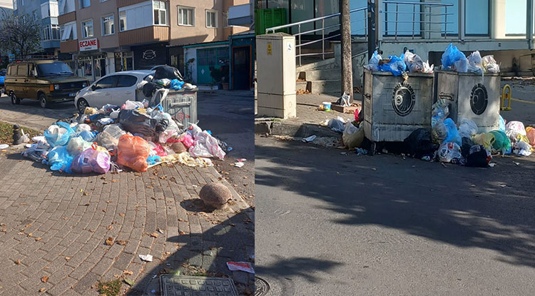 İstanbul’un Kartal Ilçesinde Sokaklar Çöplerle Doldu Taştı 1