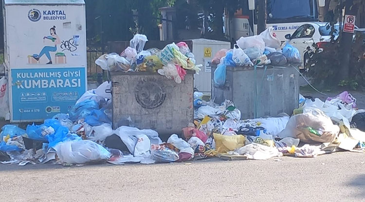 İstanbul’un Kartal Ilçesinde Sokaklar Çöplerle Doldu Taştı 2