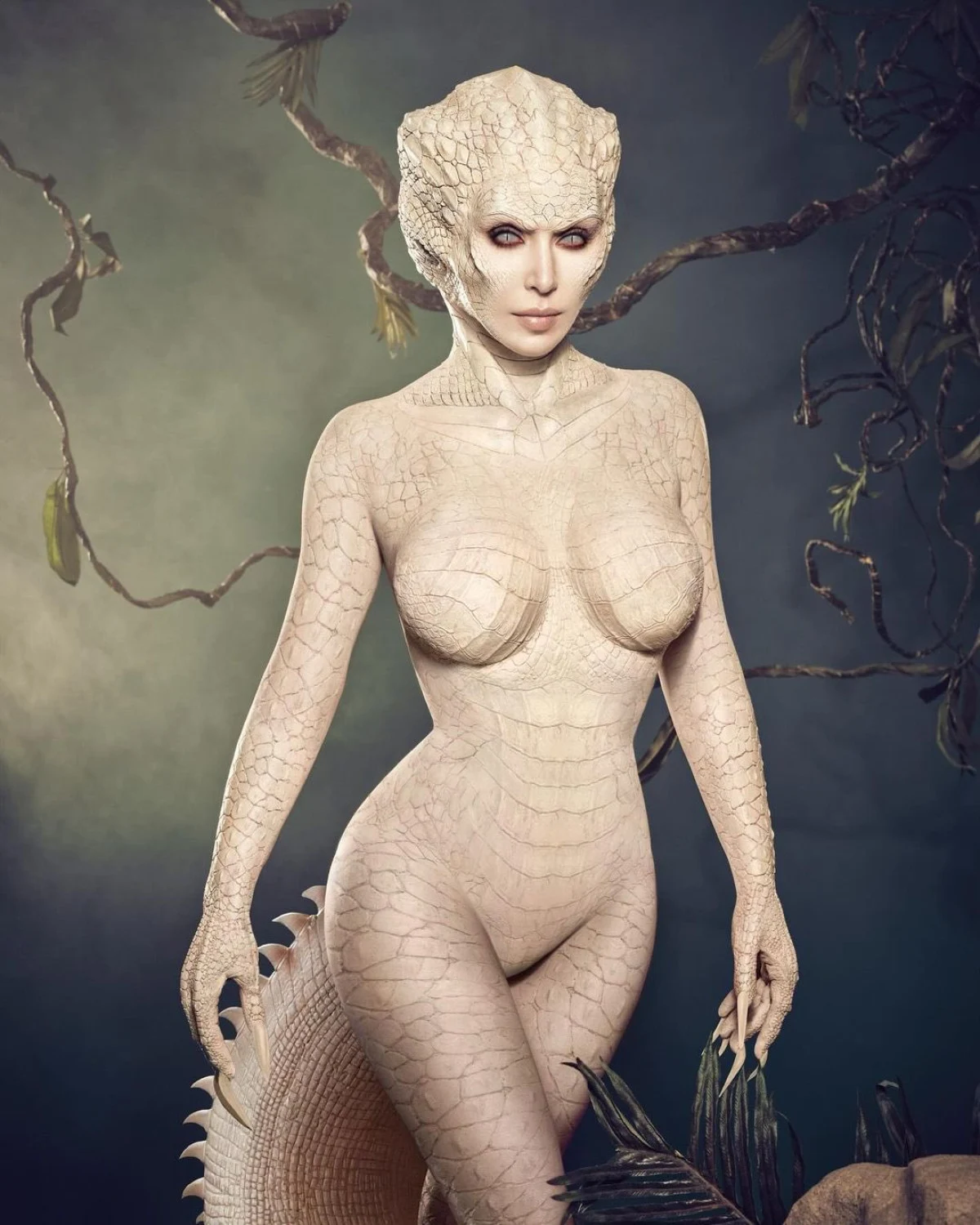 Kim Kardashian Albino Timsah2