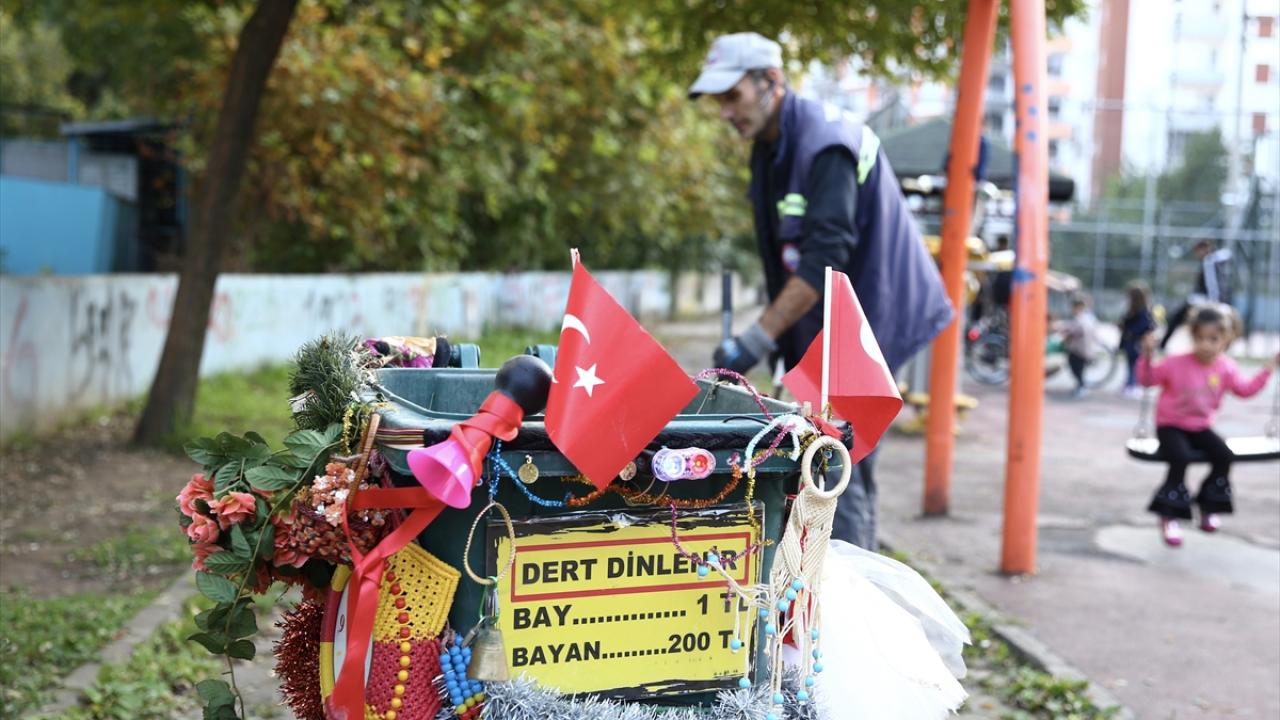 Giresun’un en süslü çöp kovası: Sokaklar bu kovayla temizleniyor