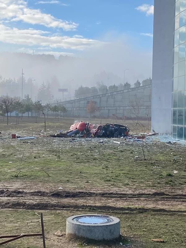 Muğla’da Hastaneye Çarpan Helikopter Düştü