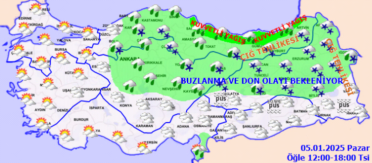 Meteoroloji'den Kar, Sağanak Ve Buzlanma Uyarısı1