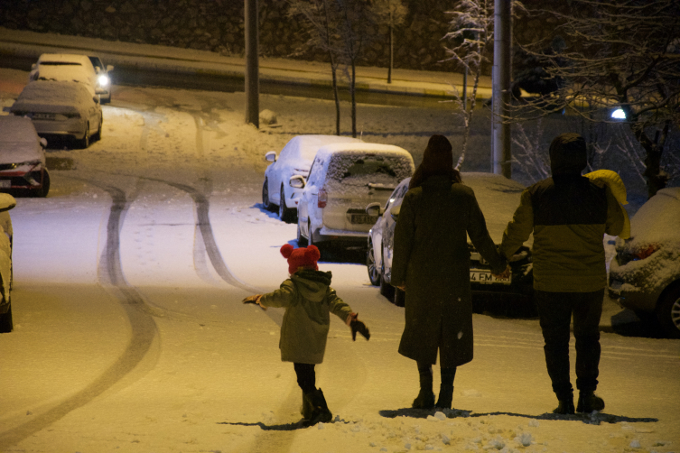 Sakarya'da Kar Yağışı Etkili Oldu