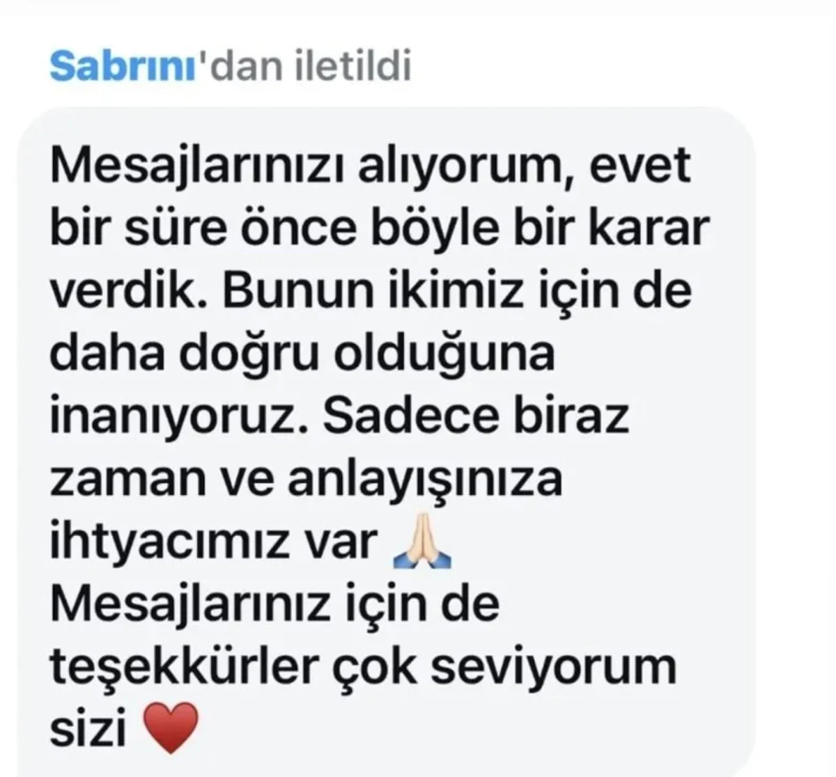 Şükrü Özyıldız Ile Sibil Çetinkaya Ayrılığı