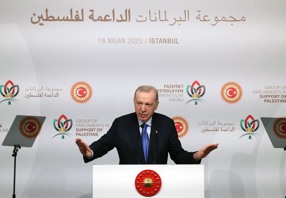 Cumhurbaşkanı Erdoğan, Filistin'i Destekleyen Parlamentolar Grubu Toplantısı1