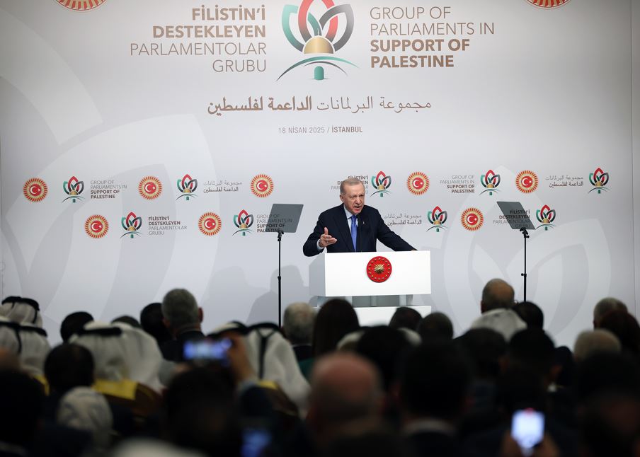 Cumhurbaşkanı Erdoğan, Filistin'i Destekleyen Parlamentolar Grubu Toplantısı3