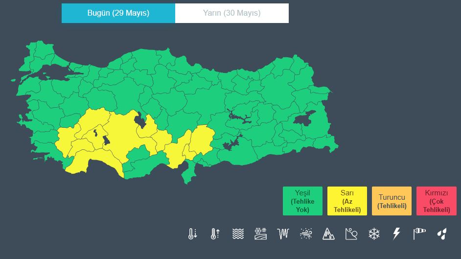 11 Ilde Kuvvetli Yağış