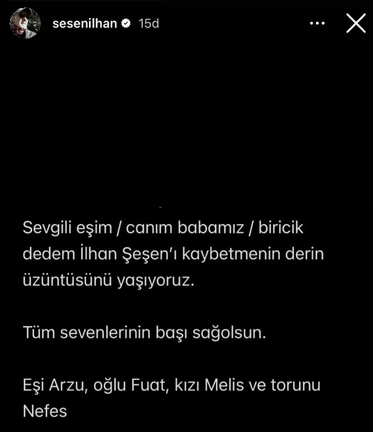 Kanser Tedavisi Gören İlhan Şeşen Hayatını Kaybetti