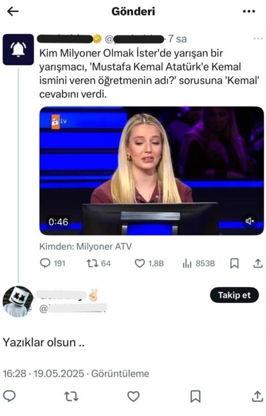 Kim Milyoner Olmak İster Yarışmacısı Linçlendi Atatürk Sorusunda Elenmişti3