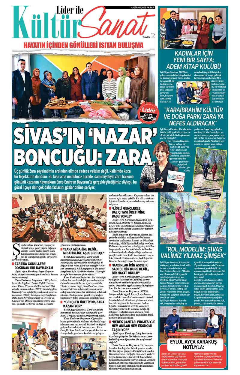 1 H A Z İ R A N 2025 L İ D E R G A Z E T E A N T A L Y A 2