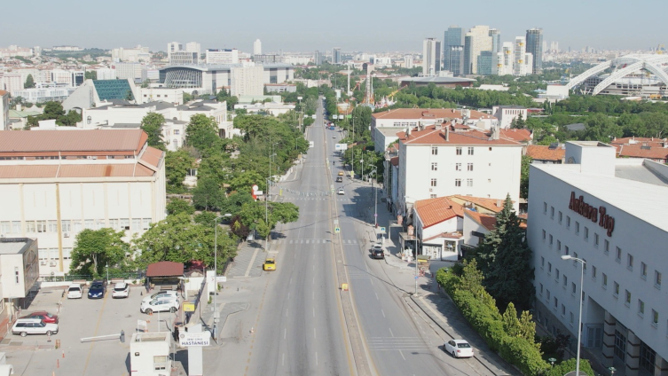 Ankara’da Bayram Sabahı Yollar Boş Kaldı