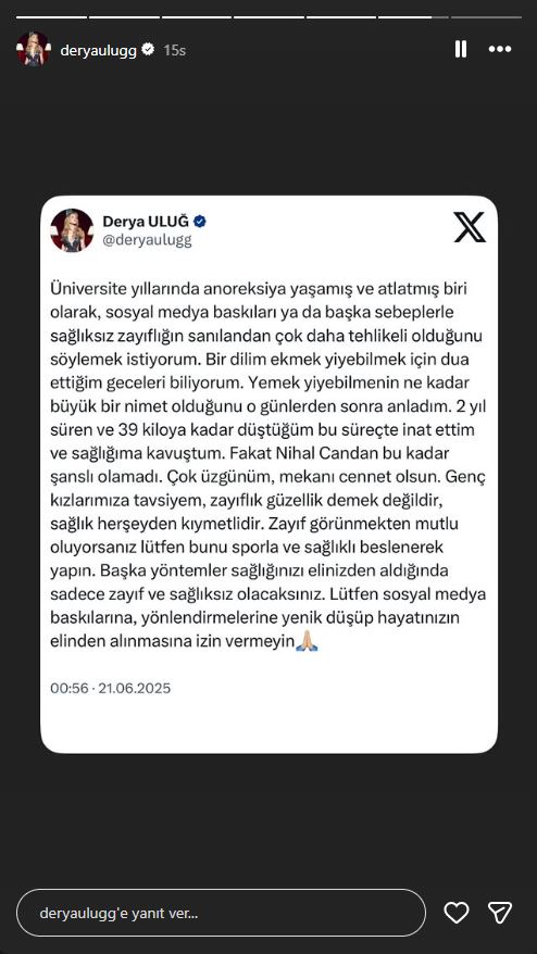 Deryauluğ Anoreksiya