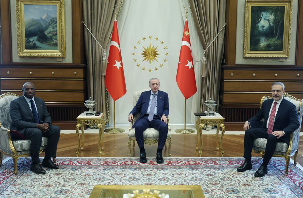 İngiltere Dışişleri Bakanı David Lammy Cumhurbaşkanı Erdoğan1