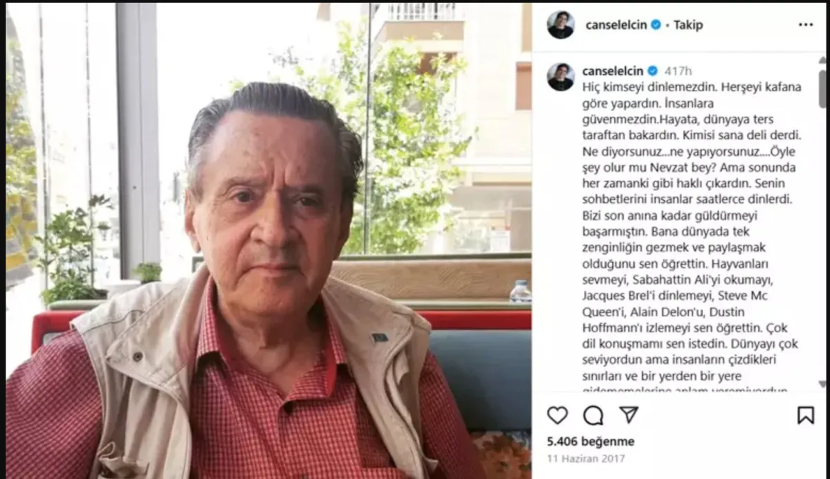 Oyuncu Cansel Elçin 8 Yıl Önce Kaybettiği Babasını Böyle Andı