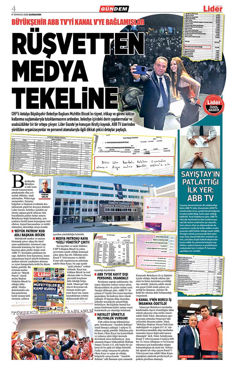 9 T E M M U Z 2025 L İ D E R G A Z E T E A N T A L Y A 4