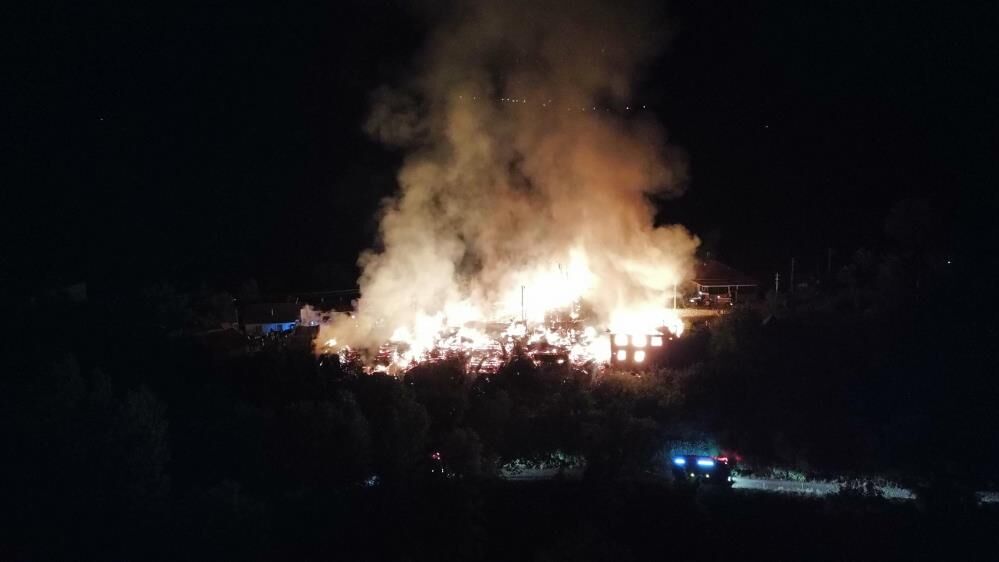 Bolu'nun Çamyurdu Köyünde Yangın Çıktı